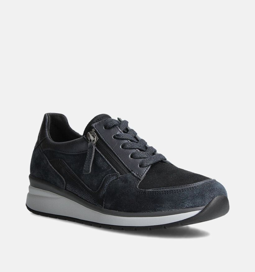 Gabor Donkerblauwe Rits-Veterschoenen voor dames (360298) - geschikt voor steunzolen