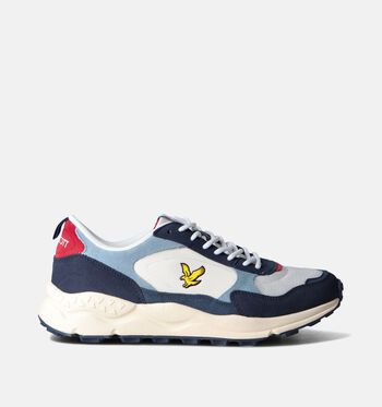 Lyle & Scott Low Sneakers Beige/Blauw