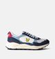 Lyle & Scott Girvan Witte/Blauwe Veterschoenen voor heren (354476) - geschikt voor steunzolen