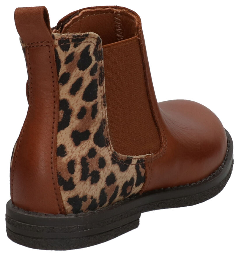 Milo & Mila Ago Cognac Boots in nubuck (257716)
