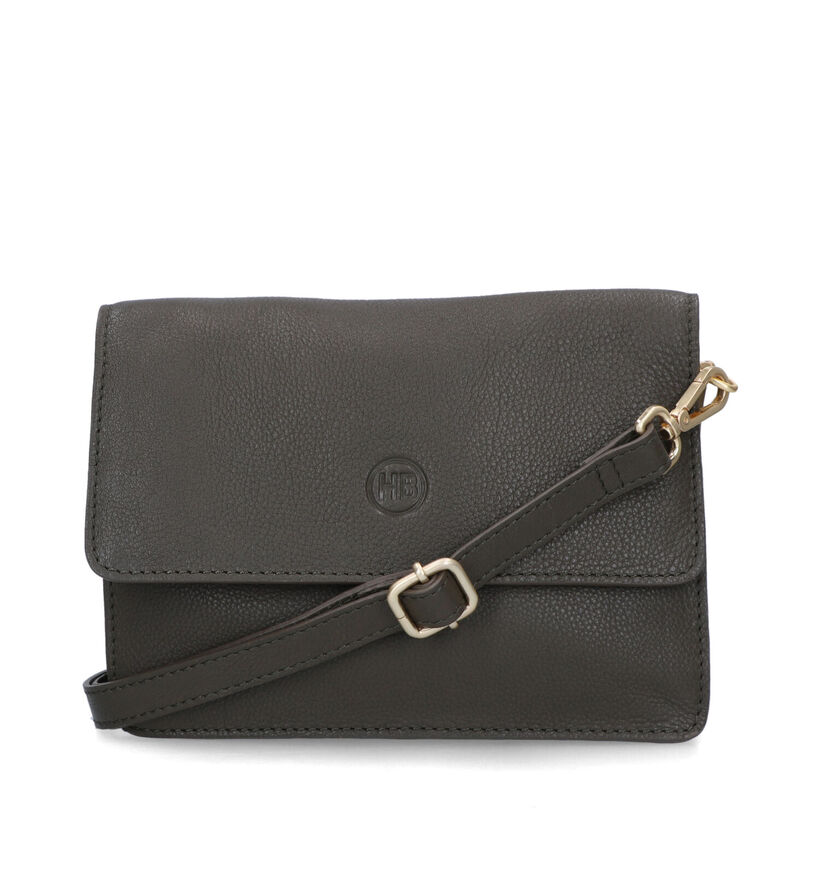 Hampton Bays Zwarte Crossbody Tas in leer (326075)