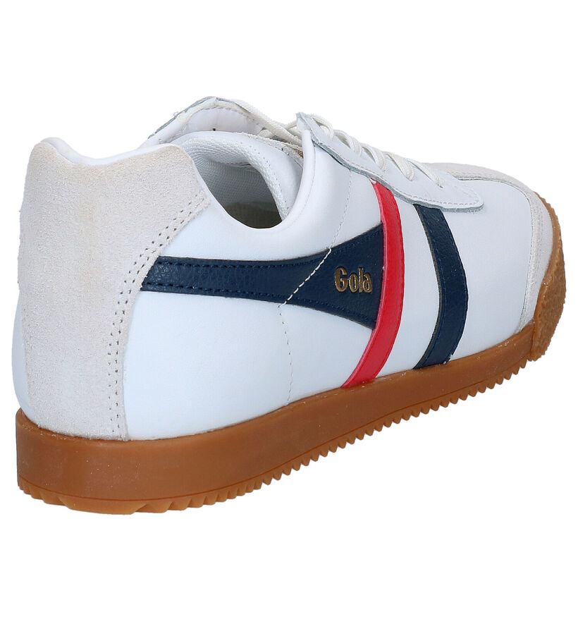 Gola Harrier Witte Sneakers in leer (288687)