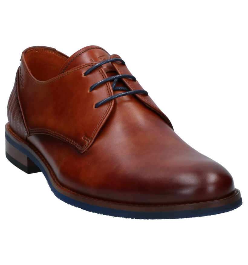 Van Lier Cognac Geklede Schoenen in leer (272960)