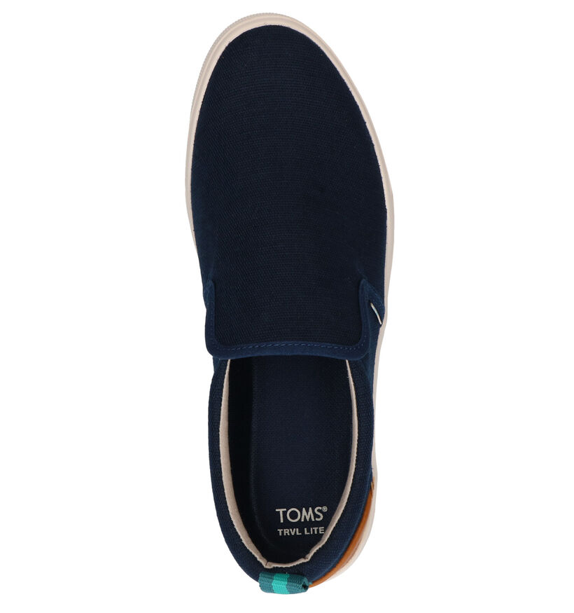 Toms Chaussures slip-on en Bleu en simili cuir (269362)