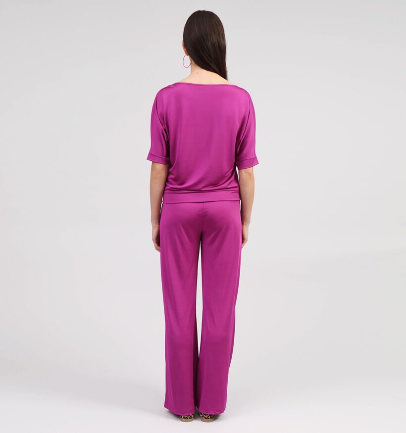 Expresso Paarse Wijde broek voor dames (356859)