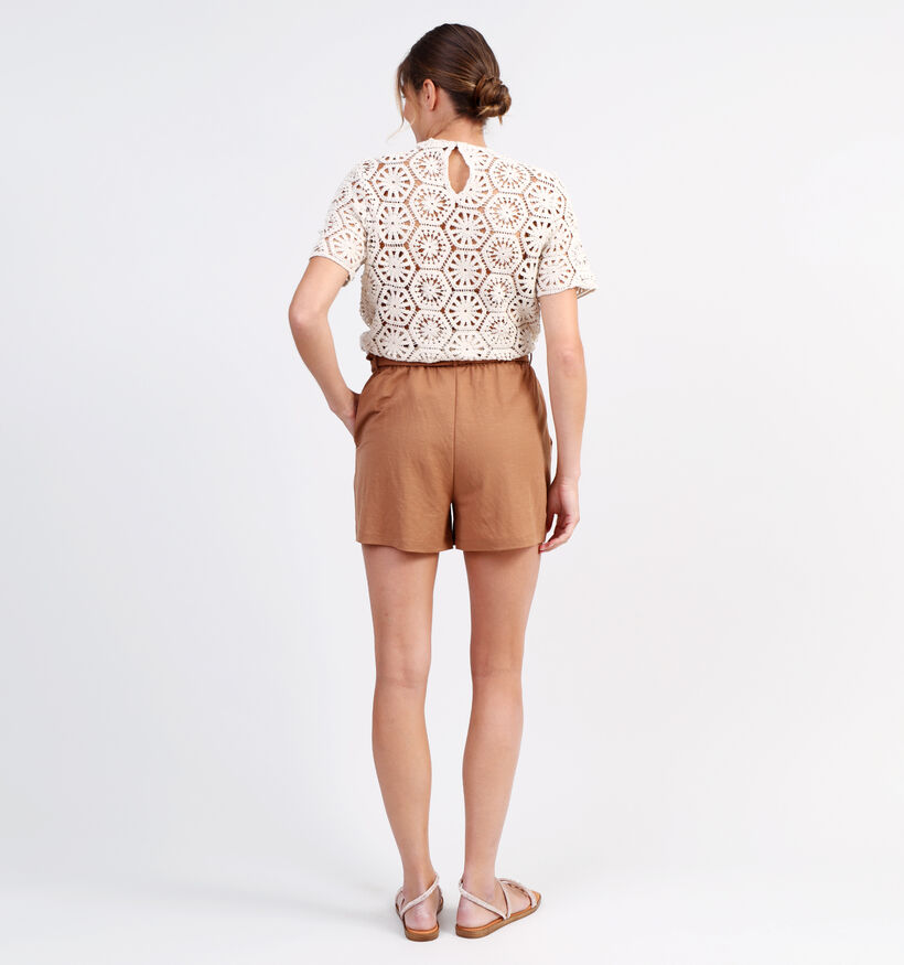 Pieces Linda Cognac Short voor dames (326824)