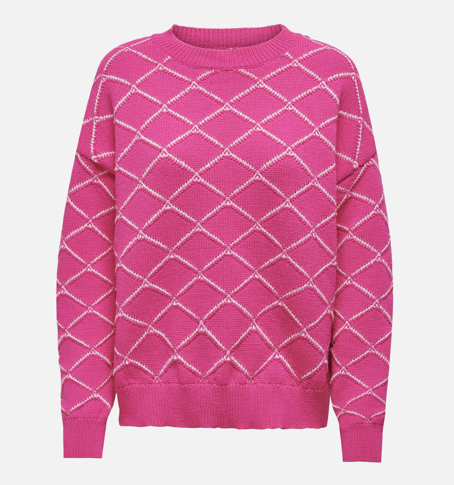 Fuchsia roze trui dames top