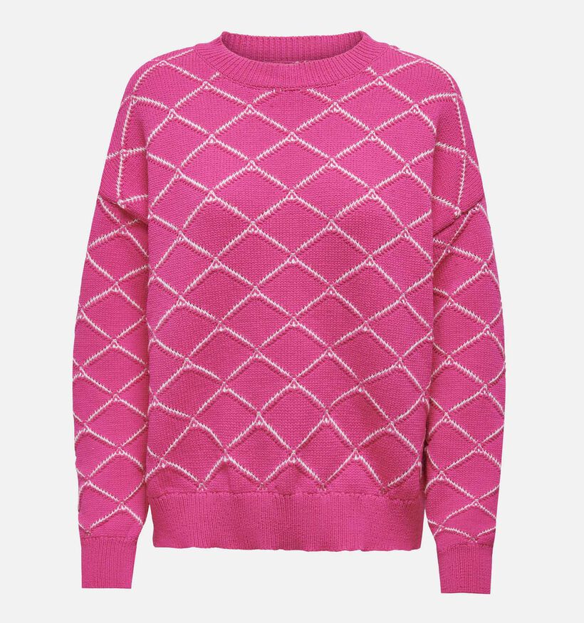 ONLY Carmakoma Jullian Pull en Fuchsia pour femmes (342943)