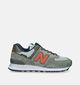 New Balance U 574 Baskets en Vert kaki pour femmes (349402) - pour semelles orthopédiques