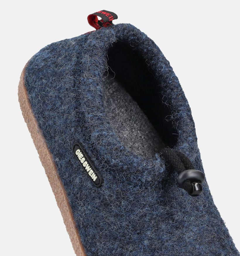 Giesswein Vent Blauwe Pantoffels voor dames (370240) - geschikt voor steunzolen