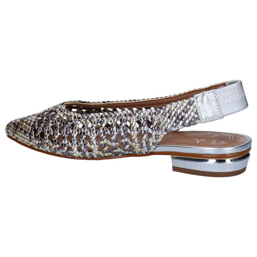 Pedro Miralles Escarpins slingback en Or en cuir (273088)