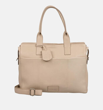 Sac ordinateur beige