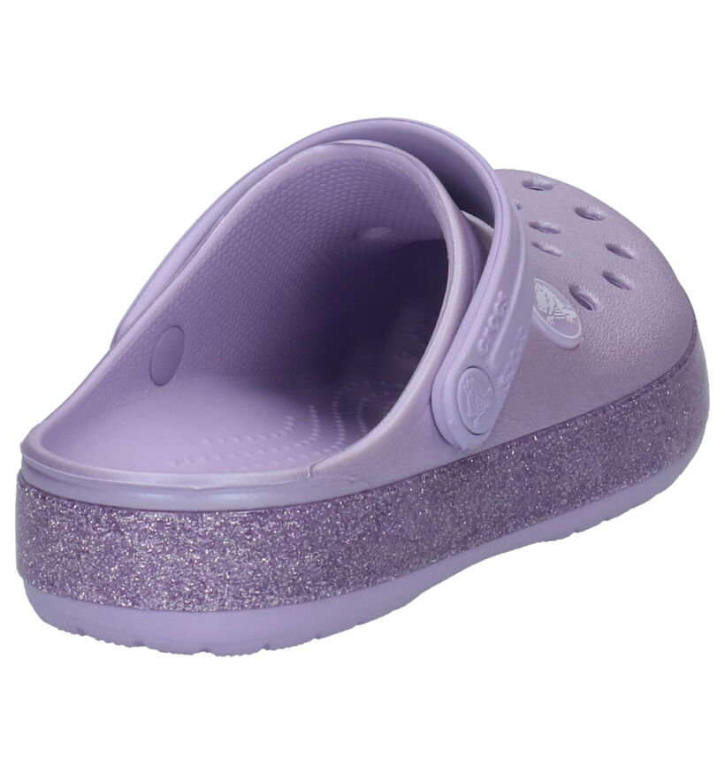 Crocs Crocband Glitter Nu-pieds en Argent en synthétique (255719)