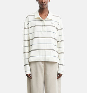 comma Polo Longsleeves en Blanc pour femmes (381788)