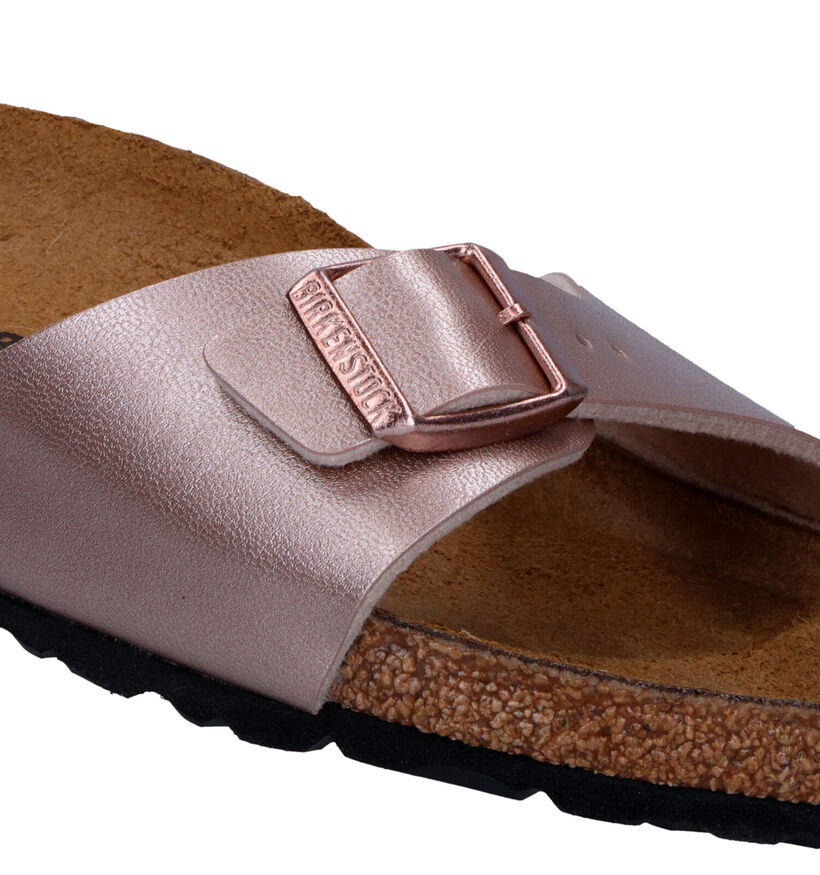 Birkenstock Madrid Birko-Flor Witte Slippers voor dames (338044)