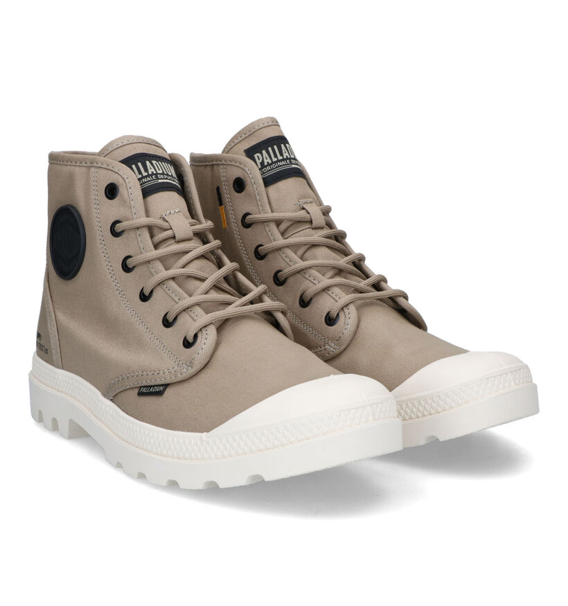 Palladium Pampa Hi Bottines en Beige pour hommes (336494) - pour semelles orthopédiques