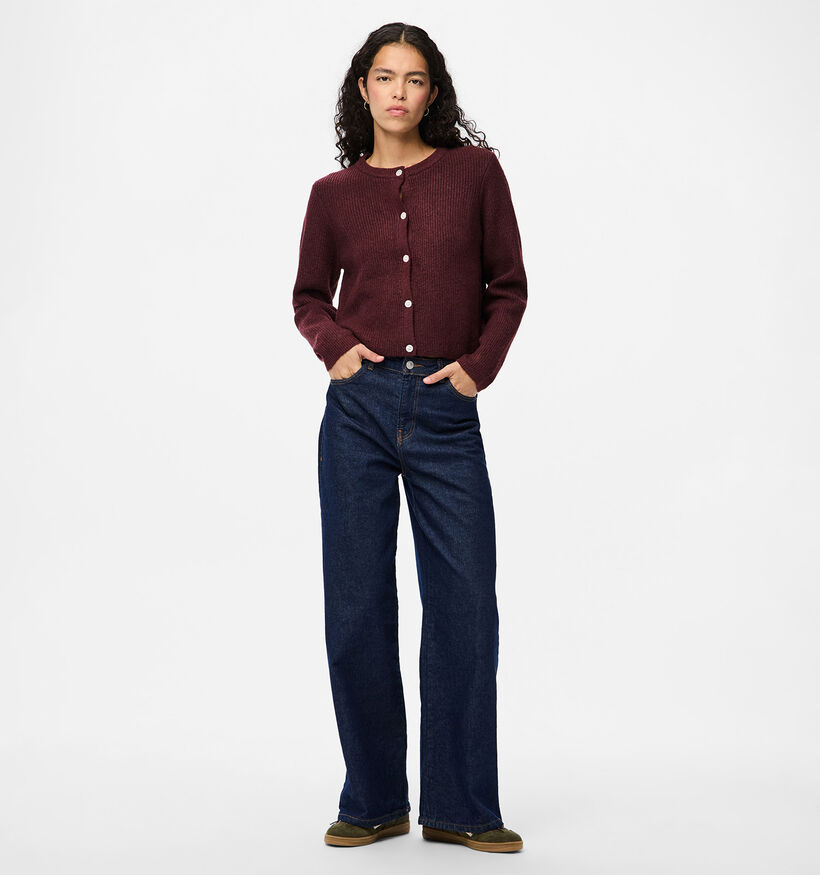 Pieces Silly Gilet en Bordeaux pour femmes (378375)