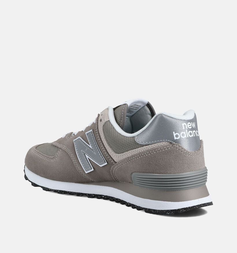New Balance 574 Baskets en Taupe/Gris pour hommes (366263) - pour semelles orthopédiques