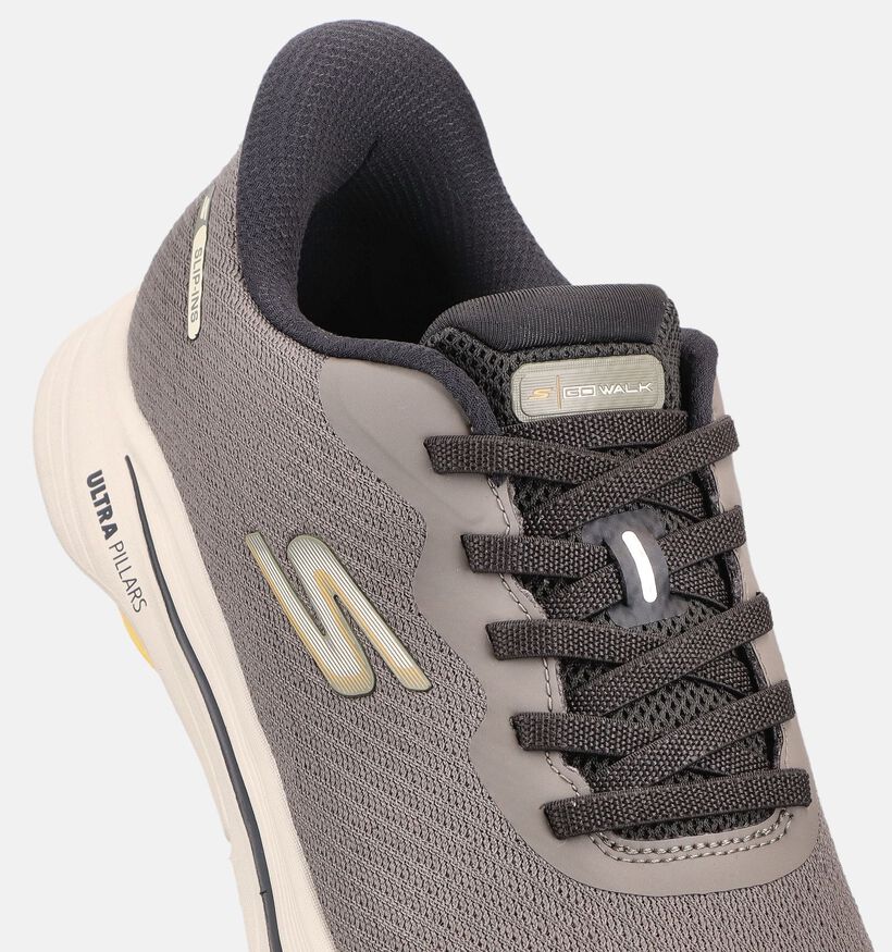 Skecher Go Walke 8 Pate Taupe Slip-ins voor heren (375626)