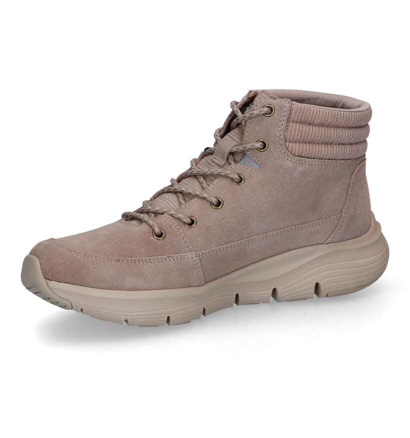 Skechers Arch Fit Smooth Taupe Sneakers voor dames (312798) - geschikt voor steunzolen