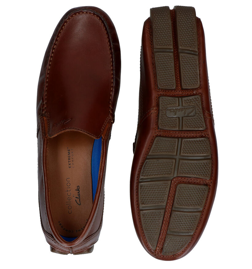 Clarks Markman Plain Loafers en Cognac pour hommes (321963)