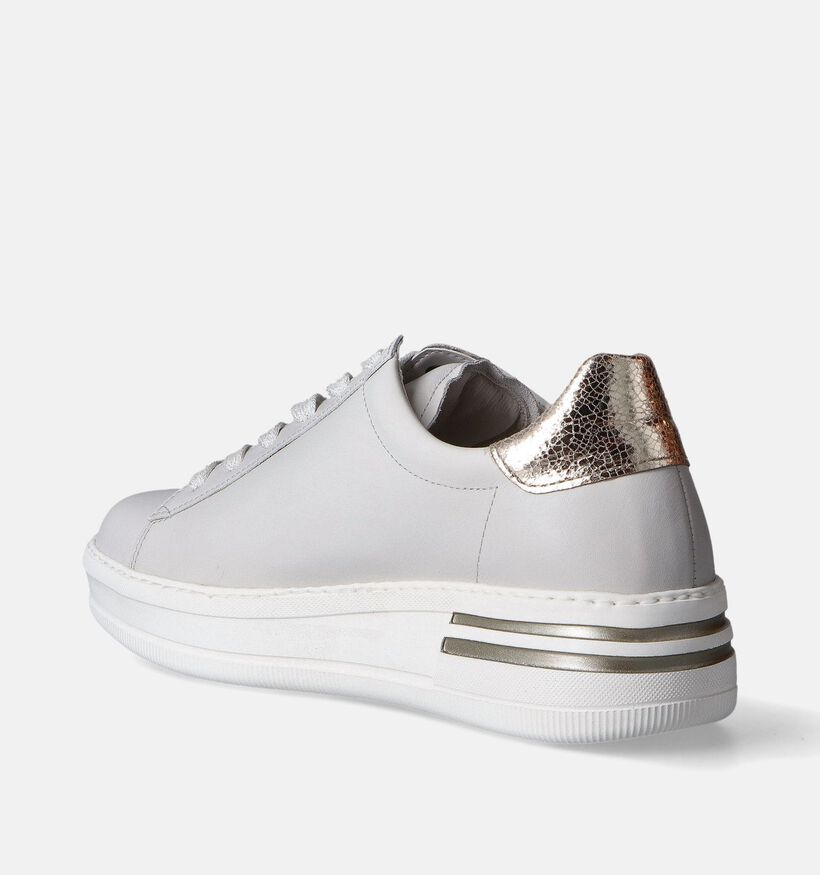 Gabor OptiFit Witte Veterschoenen voor dames (352092) - geschikt voor steunzolen