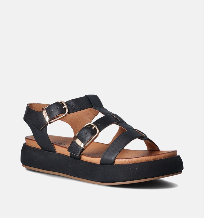 Inuovo Zwarte Sandalen voor dames (356455)