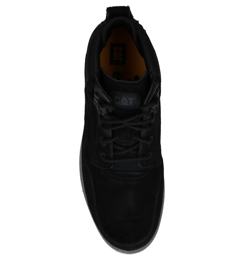 Caterpillar Chaussures hautes en Noir en daim (225464)