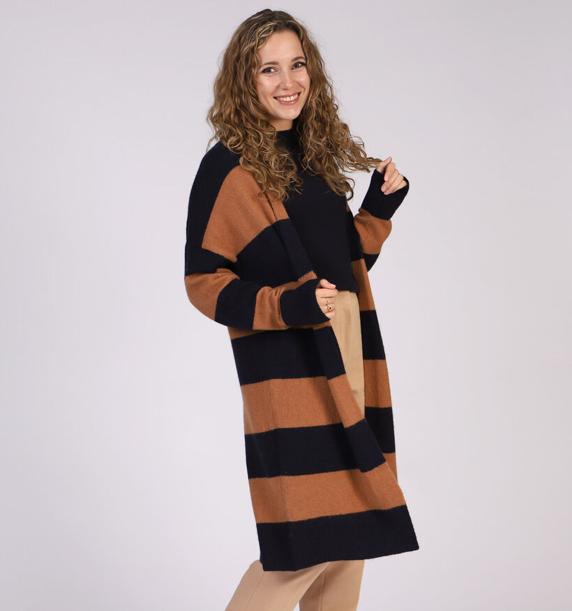 comma Gilet en Cognac/Noir (304382)
