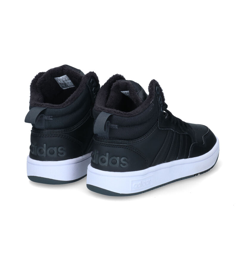 adidas Hoops 3.0 Mid Baskets en Noir pour femmes (316561) - pour semelles orthopédiques