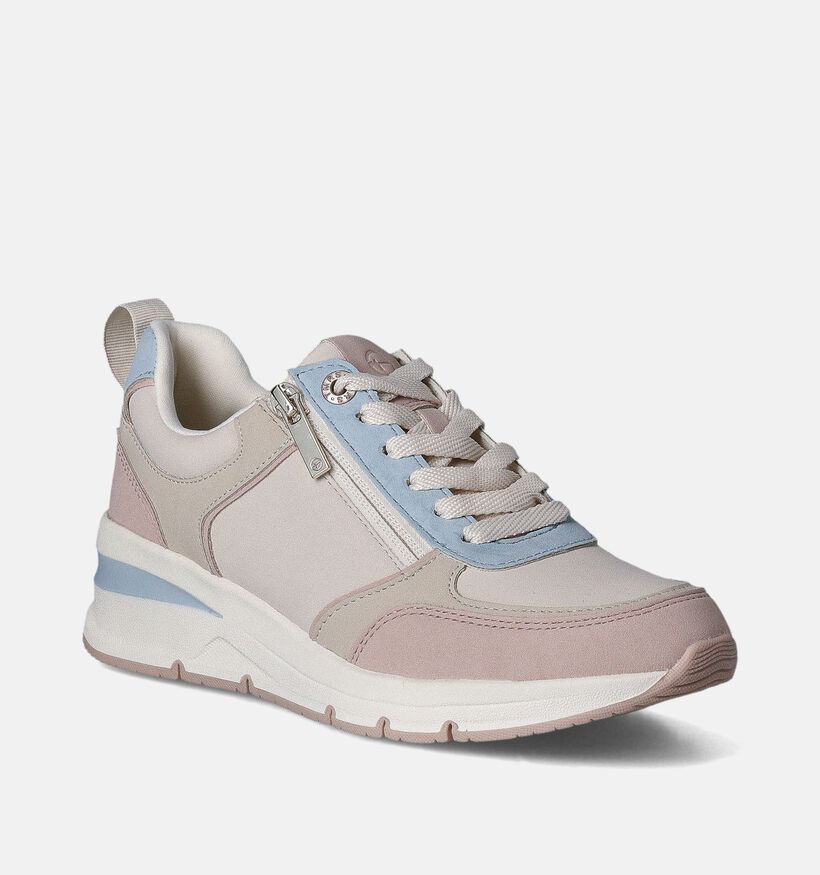 Tamaris Beige Sneakers voor dames (351608) - geschikt voor steunzolen