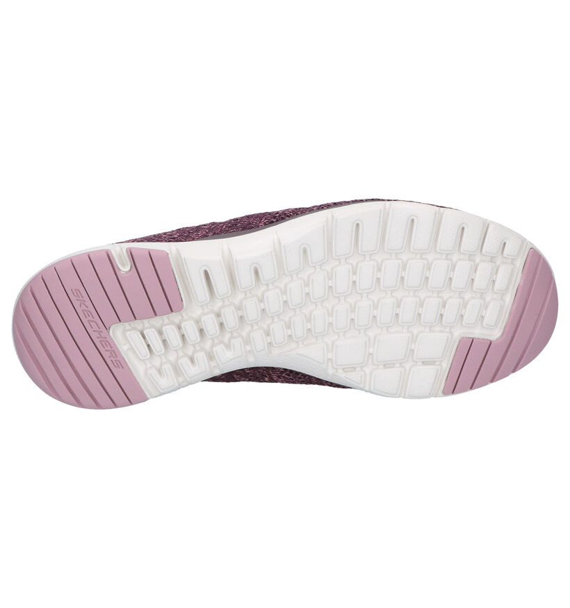 Skechers Flex Appeal Baskets en Noir en textile (293949)