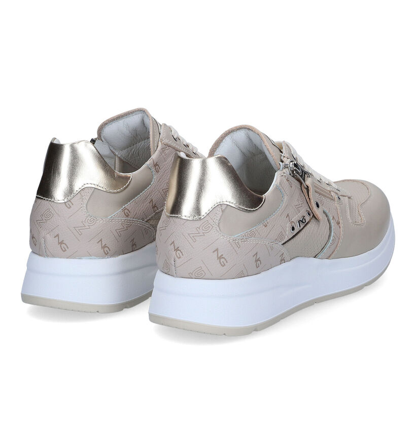 NeroGiardini Baskets casual en Beige foncé pour femmes (307457) - pour semelles orthopédiques