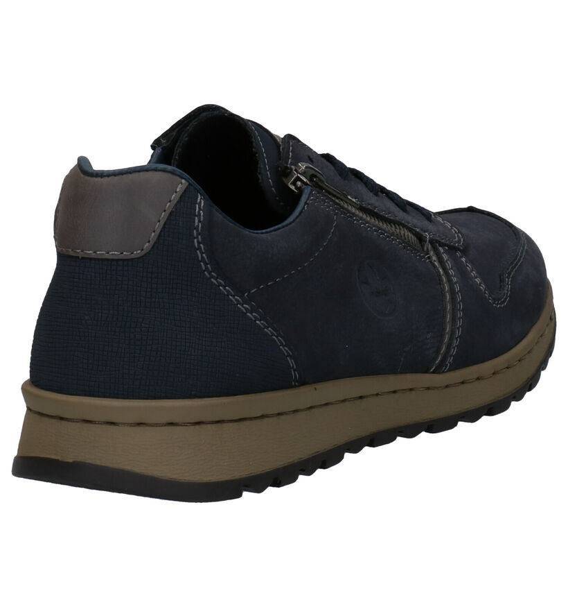 Rieker Blauwe Lage Schoenen in nubuck (281730)