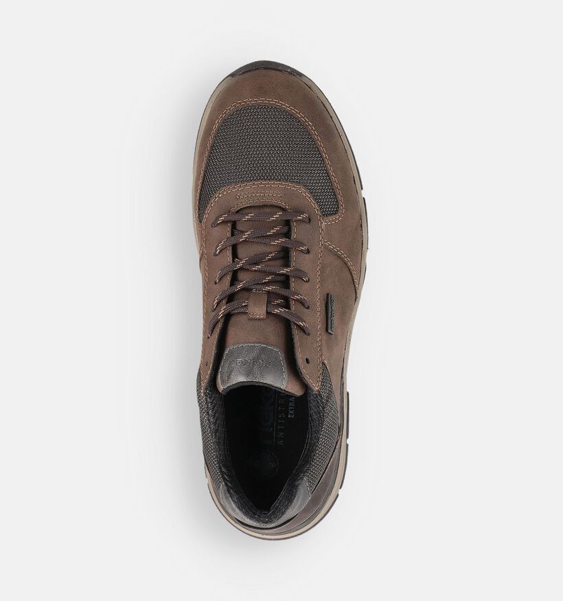 Rieker Bruine Veterschoenen voor heren (361794) - geschikt voor steunzolen