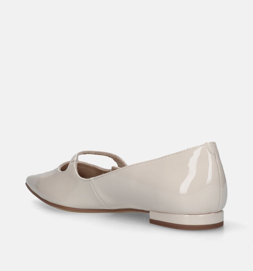 Tamaris Ecru Ballerina's met riempje voor dames (346730)