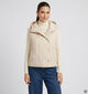 Guess Beige Gewatteerd Bodywarmer met Kap voor dames (375886)