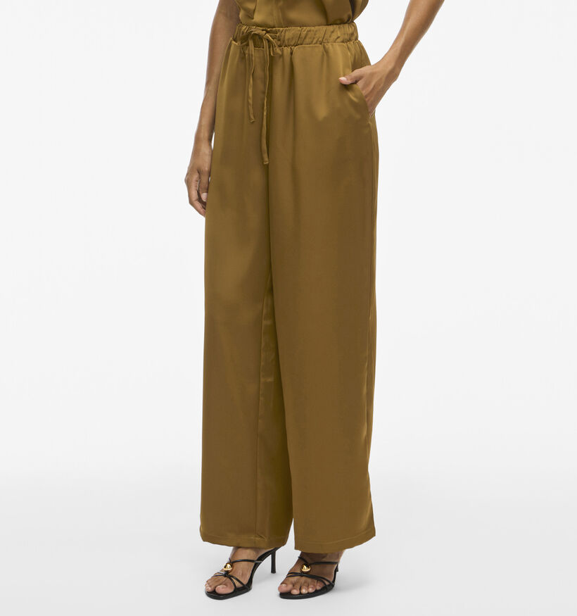 Vila Fadia Pantalon classique en Marron pour femmes (366680)