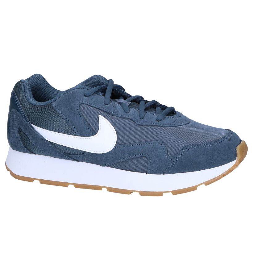 Nike Baskets basses en Bleu foncé en textile (249770)