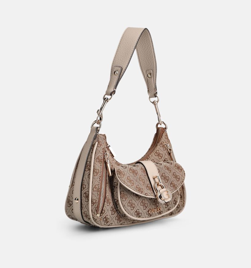 Guess Latte Logo Bruine Schoudertas voor dames (372414)