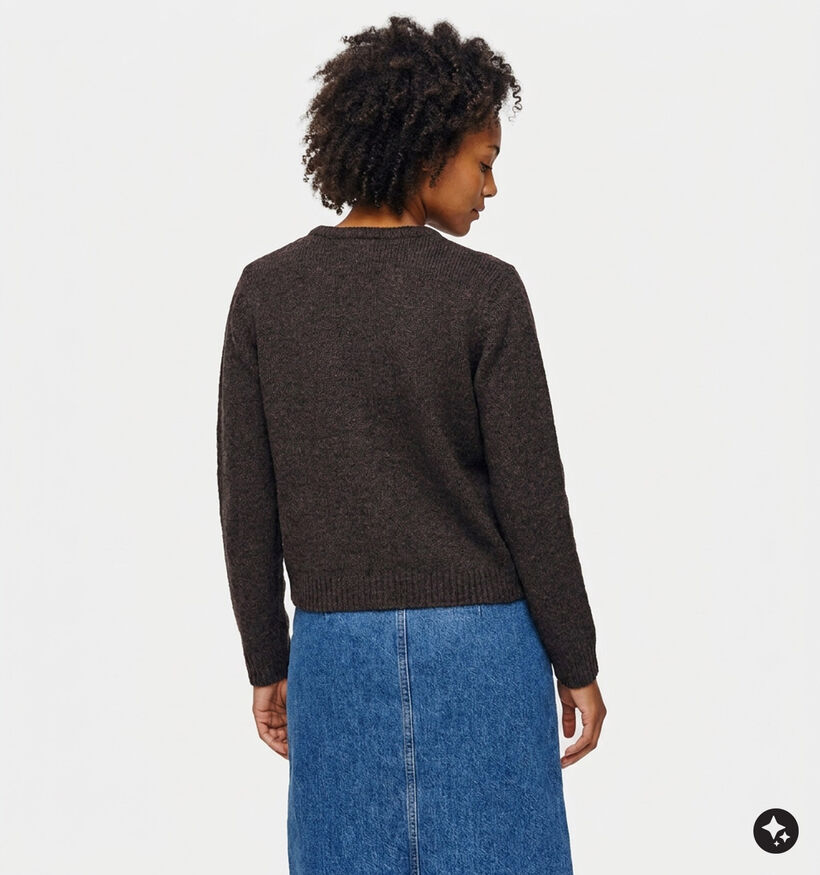 Fransa Bela Gilet en Brun fonc&eacute; pour femmes (379936)