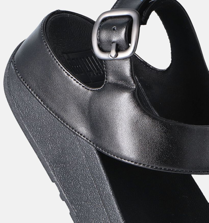 FitFlop Fino Crystal-mix Zwarte Sandalen voor dames (353825)