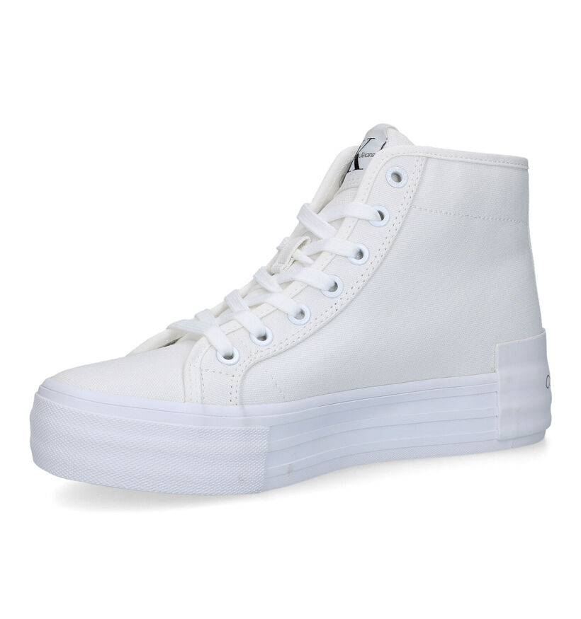 Calvin Klein Vulc Flatform Baskets en Blanc pour femmes (321041)