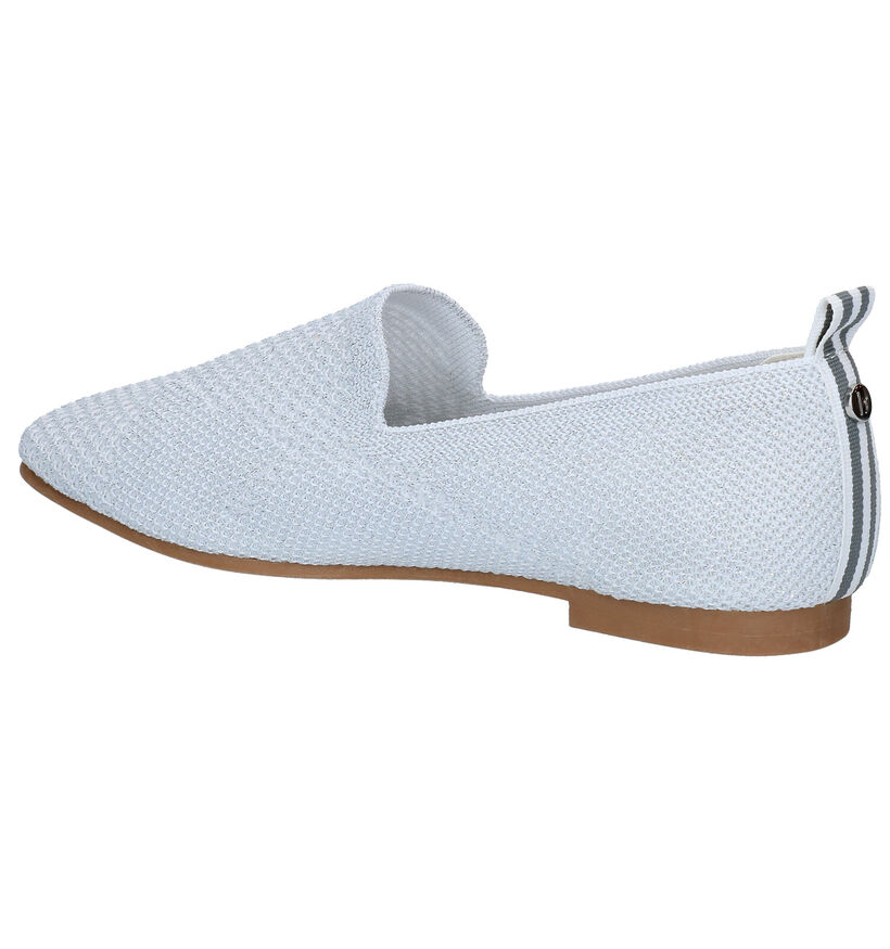 La Strada Witte Loafers in stof (289559)