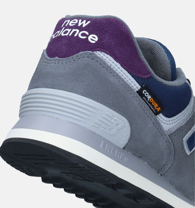 New Balance U 574 Baskets en Gris pour hommes (327270) - pour semelles orthopédiques