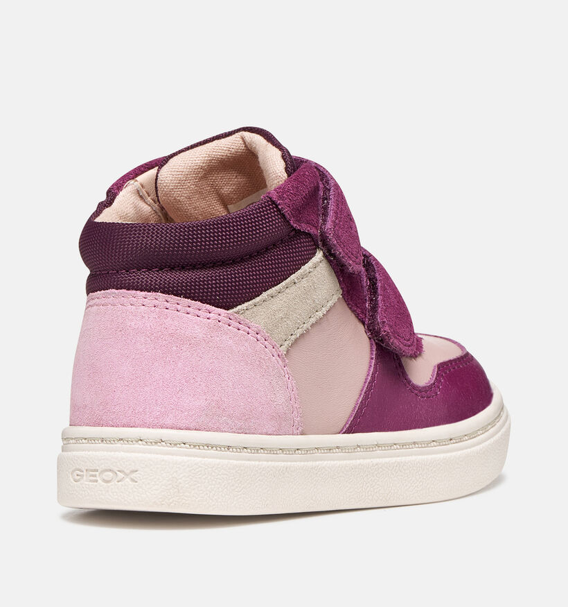 Geox Nashik Girl Roze/Paarse Boots met Velcro voor meisjes (377766) - geschikt voor steunzolen
