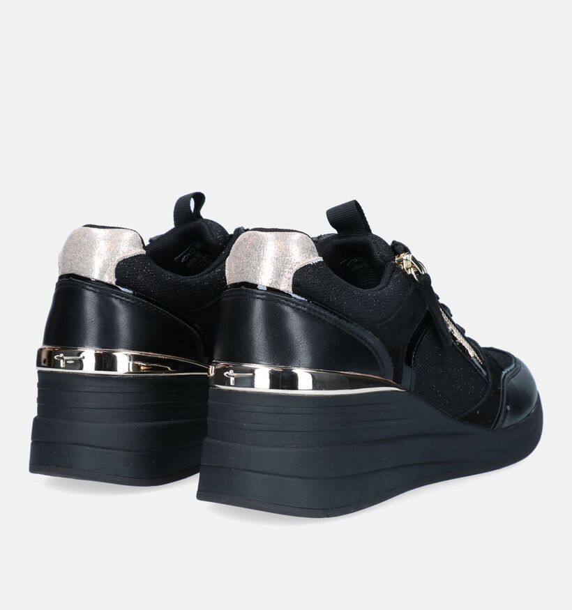 Tamaris Sleehak Sneakers Zwart voor dames (360591) - geschikt voor steunzolen