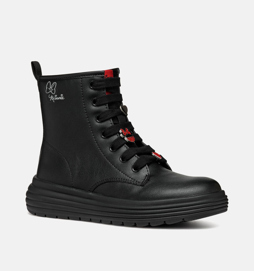 Geox Phaolae Bottines Disney en Noir pour filles (345927) - pour semelles orthop&eacute;diques