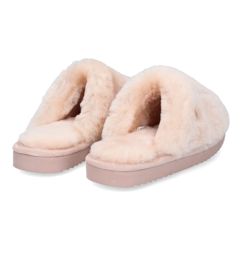 Warmbat Mungo Pantoufles en Ecru pour femmes (314442)