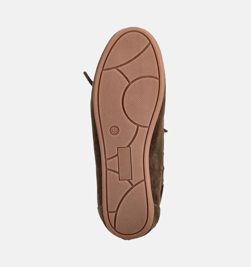 Poelman Kakigroene Bootschoenen voor dames (384296)
